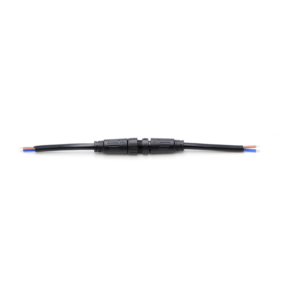 M12 3 Konnettur li ma jgħaddix ilma minn Pin Threaded IP67